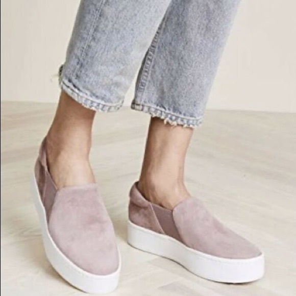 💰PRICE⬇️ VINCE
Women's Warren Suede Slip On Platform Trainers - Pink/Blush - 7M - Picture 7 of 9